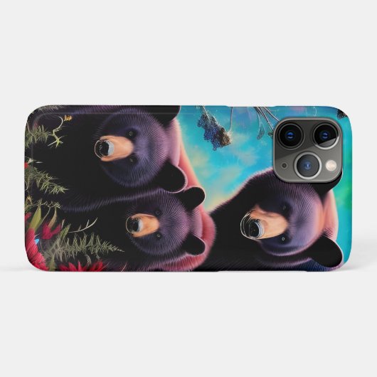 Momma Bear und Cubs Case-Mate iPhone Hülle (Rückseite (Horizontal))