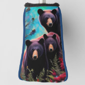 Momma Bear und Cubs Golf Headcover (Rotieren 90)