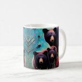 Momma Bear und Cubs Kaffeetasse (VorderseiteRechts)