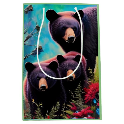 Momma Bear und Cubs Mittlere Geschenktüte (Vorderseite)