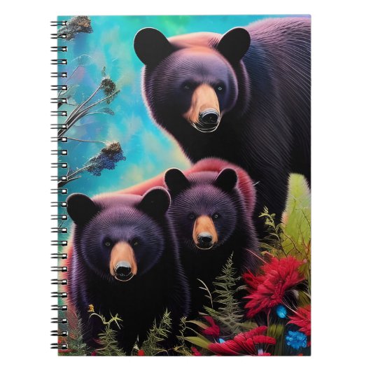 Momma Bear und Cubs Notizblock (Vorderseite)