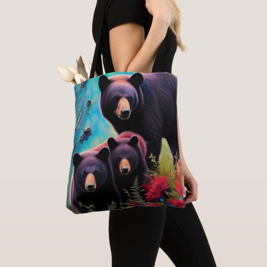 Momma Bear und Cubs Tasche (Von Nahem)