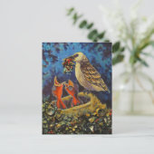 Momma Bird, Gerecycelt Art Postcard Postkarte (Stehend Vorderseite)