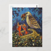 Momma Bird, Gerecycelt Art Postcard Postkarte (Vorne/Hinten)