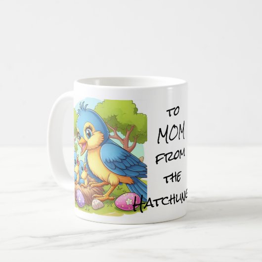 Momma Bird Mother Day Kaffeetasse (Vorderseite Links)
