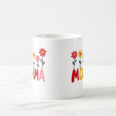 MOMMA Bloom - Whimsical Floral Hand Gezeichnet Kun Kaffeetasse (Mittel)