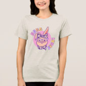 Momma Bunny Easter Bunny Head Tri-Blend Shirt (Vorderseite)
