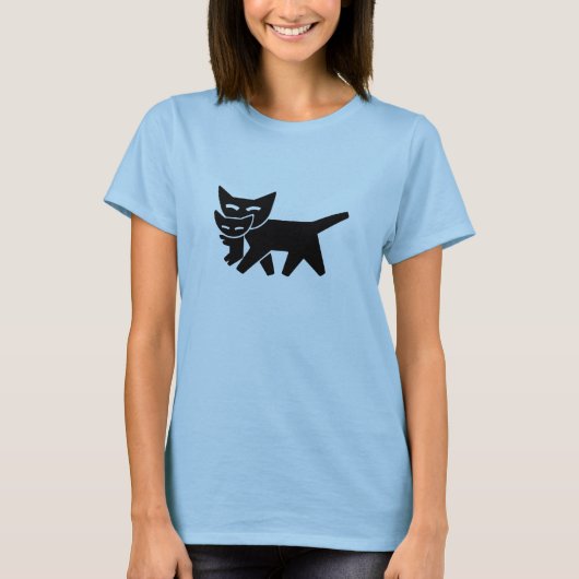 Momma Cat und Kitten T-Shirt (Vorderseite)