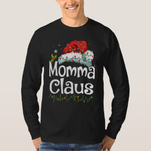 Momma Claus-Shirt Santa-Hut passendes Weihnachts-F T-Shirt