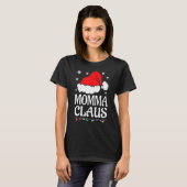 Momma Claus Shirt Weihnachts Pajama Familie Matchi (Vorne ganz)