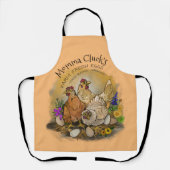 Momma Clucks Farm Fresh Eggs Schürze (Vorderseite)