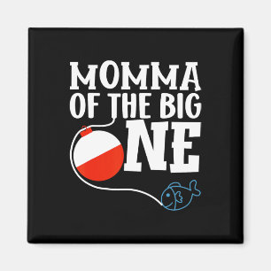 Momma des großen Fangjungs, der zum ersten Geburts Magnet