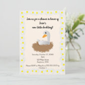 Momma Duck Baby Shower Einladung (Stehend Vorderseite)