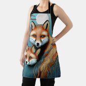 Momma fox und ihr Baby Schürze (InSitu)