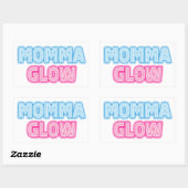 Momma Glow Rechteckiger Aufkleber (Blatt)