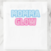 Momma Glow Rechteckiger Aufkleber (Tasche)