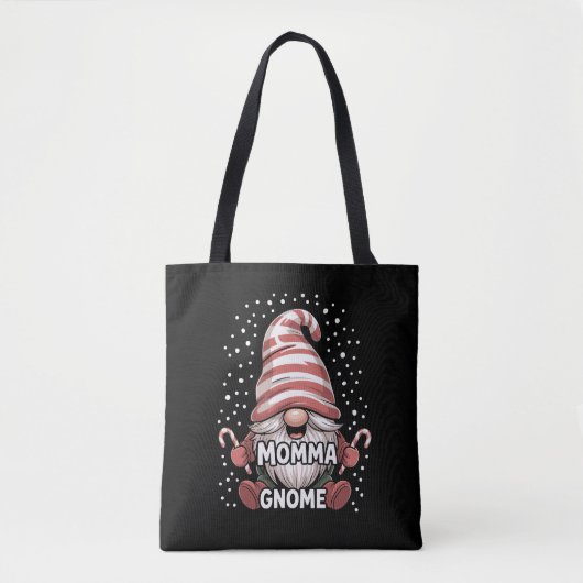 Momma Gnome Christmas Pajama Matching Family Group Tasche (Vorderseite)