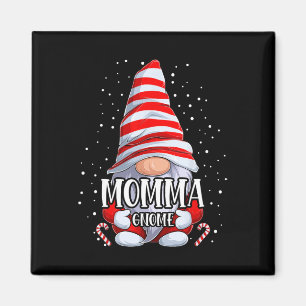 Momma Gnome Christmas Pajamas Matching Family Grou Magnet