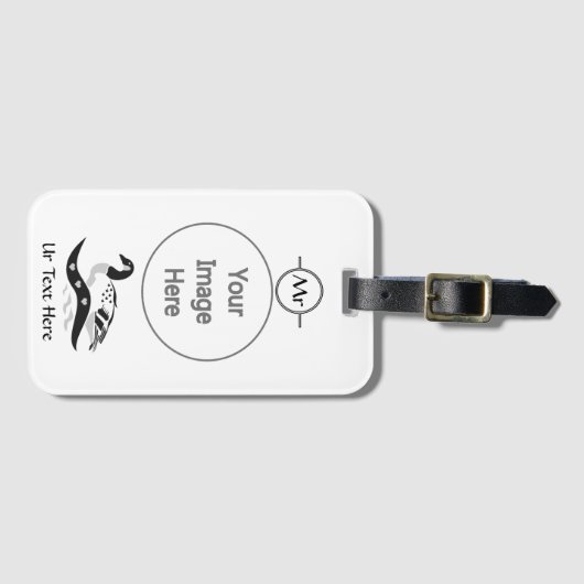 Momma Goose Schwimmen Gepäckanhänger (Vorderseite (Horizontal))