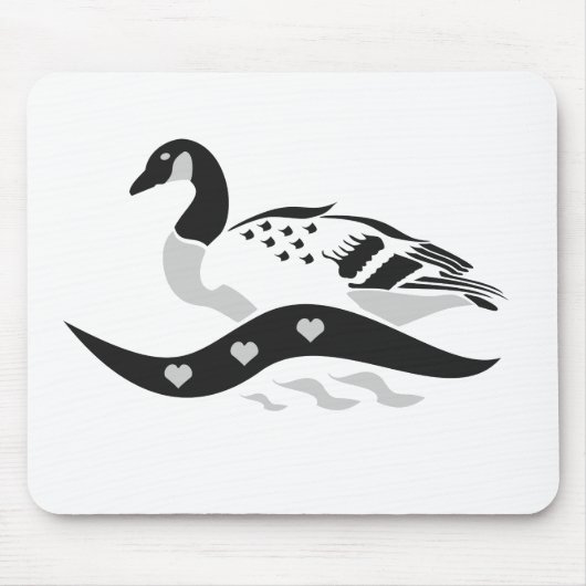 Momma Goose Schwimmen Mousepad (Vorne)