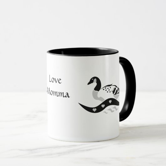 Momma Goose Schwimmen Tasse (VorderseiteRechts)