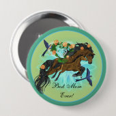 Momma Horse and foto Button (Vorne & Hinten)