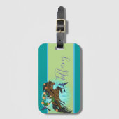 Momma Horse and foto Gepäckanhänger (Vorderseite Vertikal)