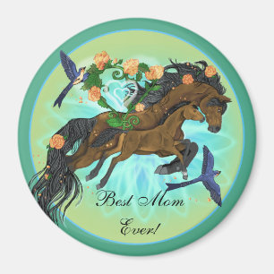 Momma Horse and foto Magnet