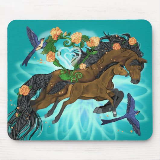 Momma Horse and foto Mousepad (Vorne)