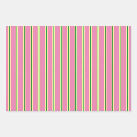 Momma Kangaroo, Streifen und Blume Geschenkpapier Set (Vorderseite 2)