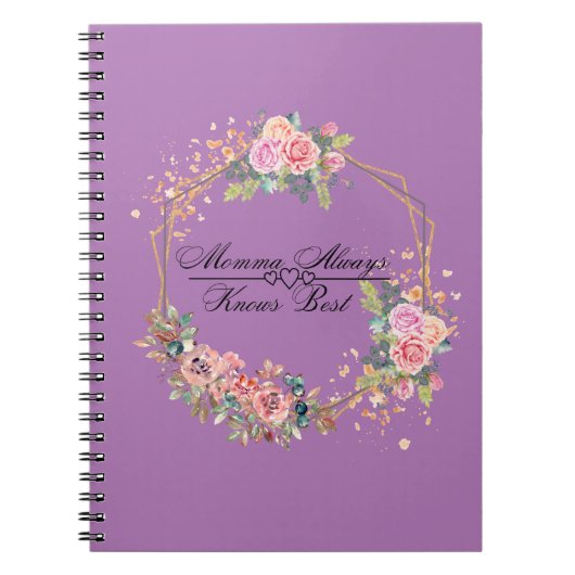 Momma kennt immer das beste Notebook Notizblock (Vorderseite)