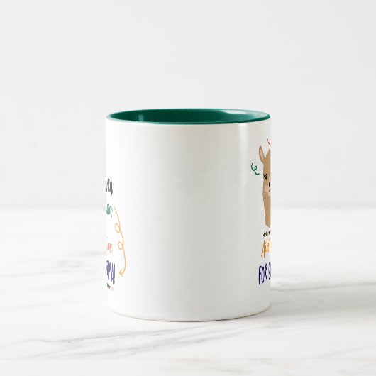 Momma Lamadramawort-Kunst-Tasse Zweifarbige Tasse (Mittel)