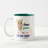 Momma Lamadramawort-Kunst-Tasse Zweifarbige Tasse (Links)