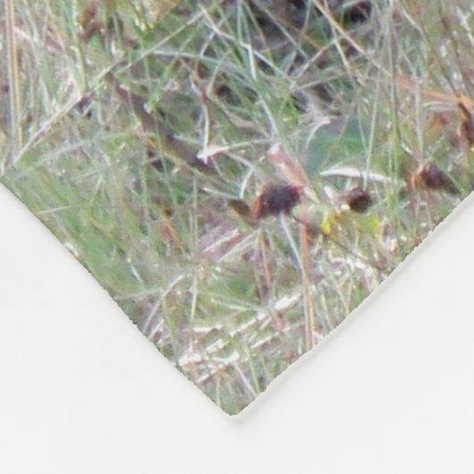 Momma Luchs und Babys Fleecedecke (Ecke)