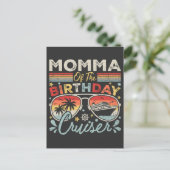 Momma of the Birthday Cruiser Vacation Postkarte (Stehend Vorderseite)