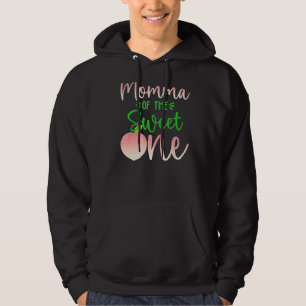 Momma of the Birthday One Peach 1st Summer Frucht  Hoodie