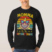 Momma of the Shark Birthday Family Matching Birthd T-Shirt (Vorderseite)