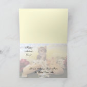 Momma Uhren über mich - Katze / Kätzchenkarte Karte (Innenseite)