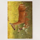 Momma und Baby Deer Puzzle (Vertikal)