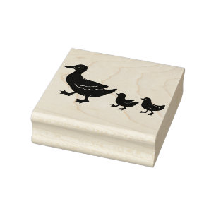 Momma und Baby Ducks Gummistempel