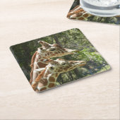 Momma und Baby Giraffe Untersetzer (angewinkelt)