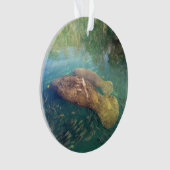 Momma und Baby Manatee - Acrylschmuck Ornament (Vorderseite)