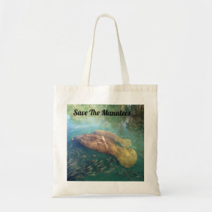 Momma und Baby Manatee - Personalisieren Sie diese Tragetasche
