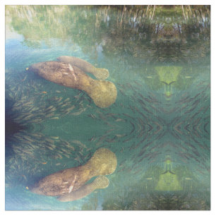 Momma und Baby Manateure Fabric Stoff
