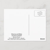 Momma und Baby Postkarte (Rückseite)