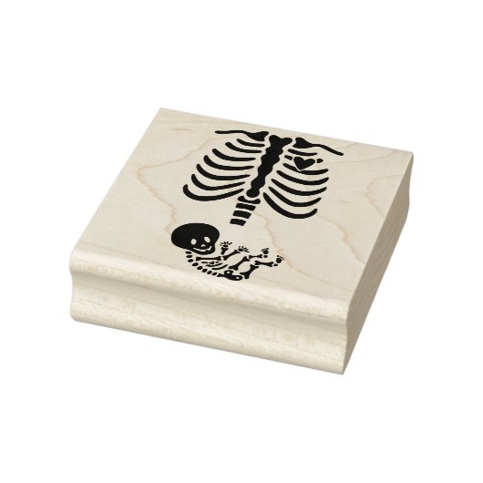 Momma und Baby Skeleton Gummistempel (Stempel)