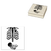 Momma und Baby Skeleton Gummistempel (Stempel)