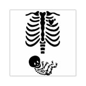 Momma und Baby Skeleton Gummistempel (Prägung)