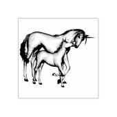 Momma und Baby Unicorn Gummistempel (Prägung)
