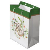 Momma- und Babyschläger Mittlere Geschenktüte (Rückseite Schrägansicht)